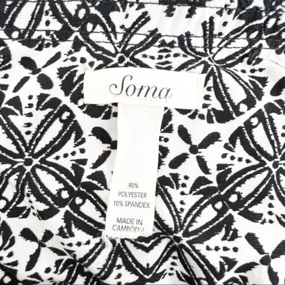 Soma Stretch Jersey Halter Keyhole Cutout Smocked Long Maxi Dress Brown Black - Picture 5 of 7